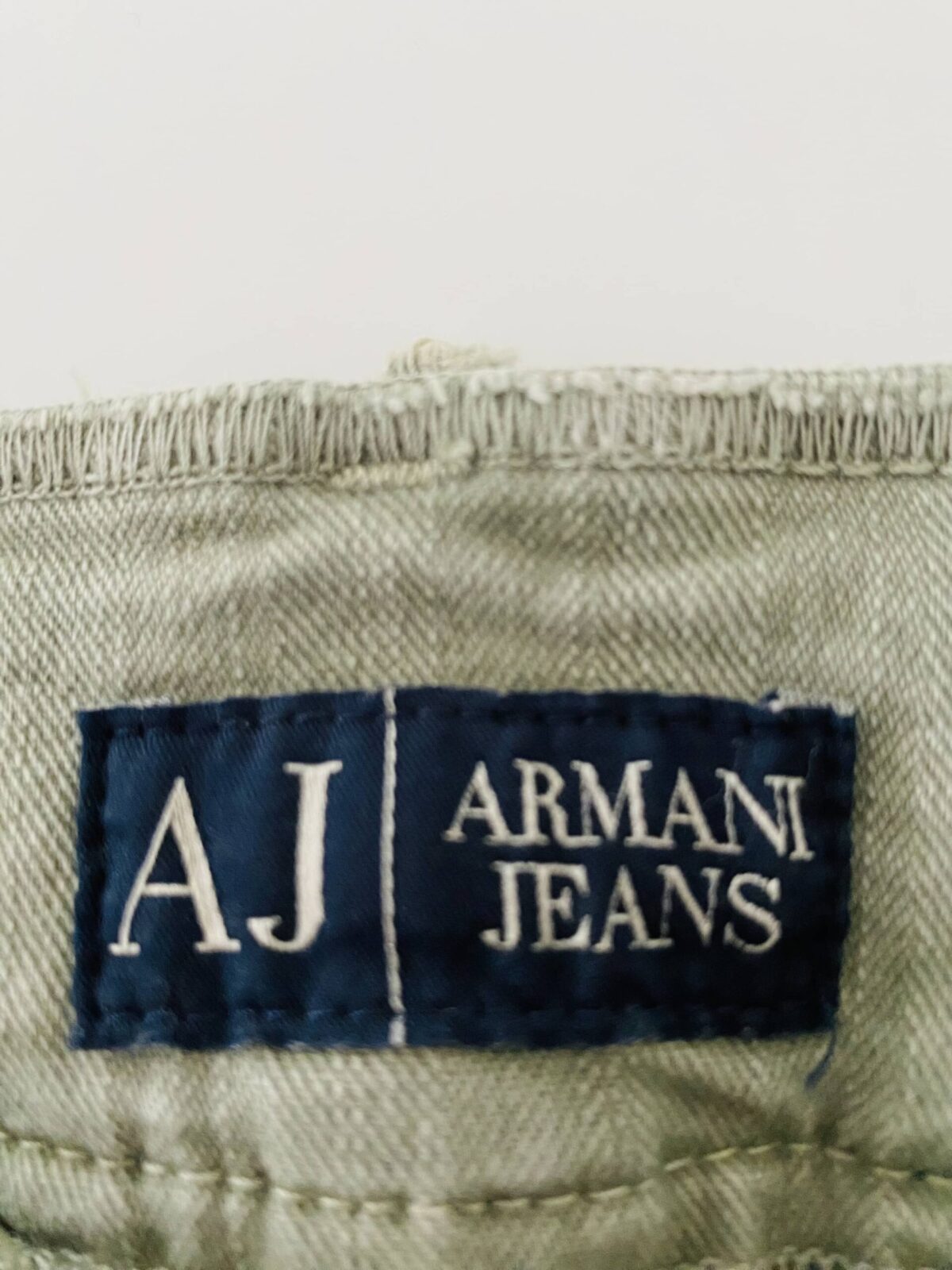 Luxusní zelenkavé jeans Armani - XS/S