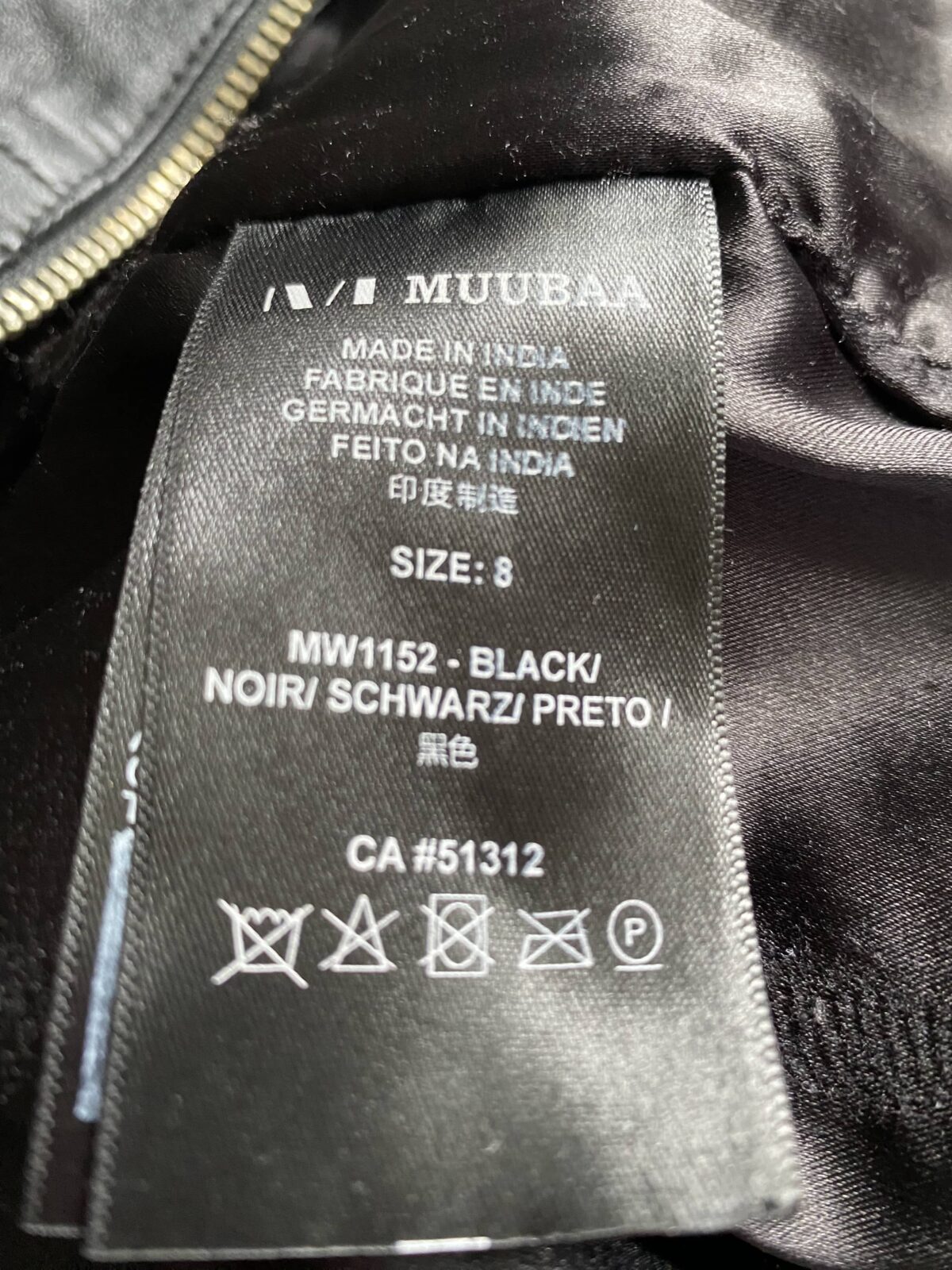 100% kožená propínací mini sukně - XS/S