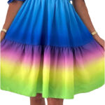 Duhové letní šaty - XS/S/M