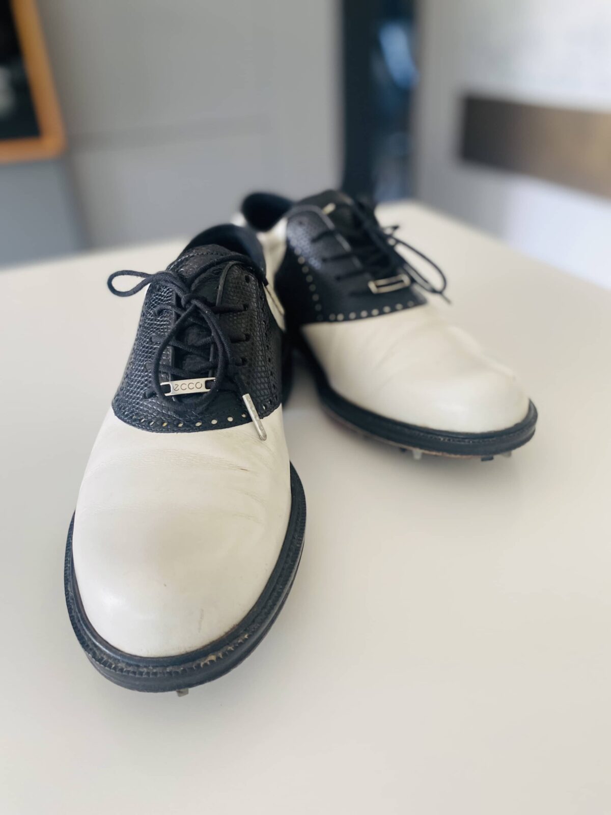Luxusní celokožené golfové pánské boty - 42