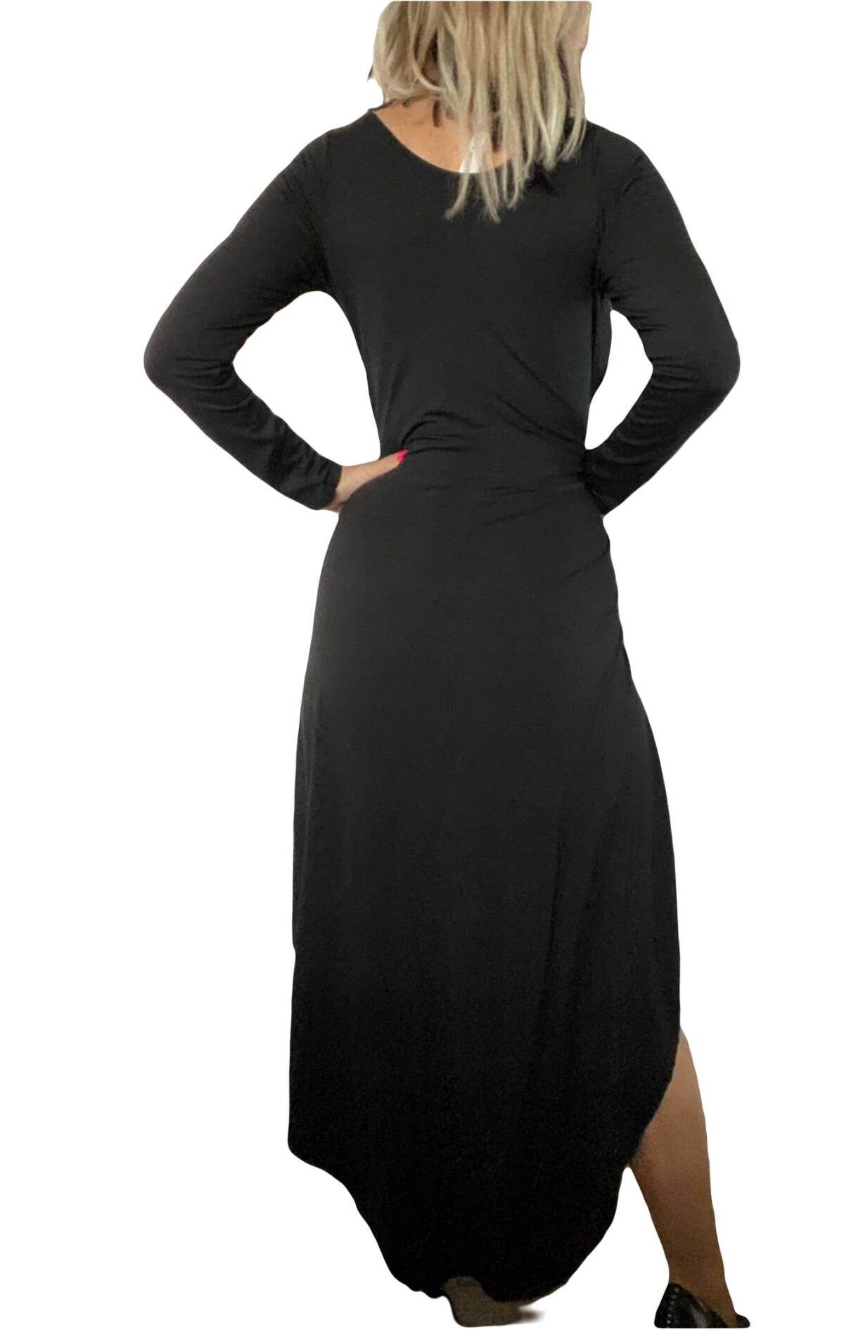 Nové černé maxi šaty - M/L/XL